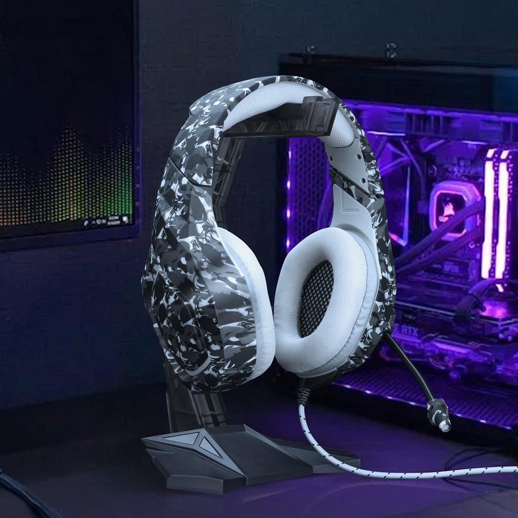 ONIKUMA K1B Pro Camo Elite Stereo 7.1 Surround Sound Gaming Headset Grey